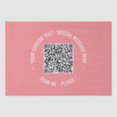 Ihr QR-Scan-Info Benutzerdefiniertes Textfachpapie Seidenpapier (Vorderseite)