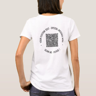 Ihr QR-T - Shirt für Text und Farbwerbung