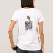 Ihr QR-T - Shirt mit Funny Giraffe und Text (Rückseite)