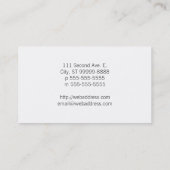 Ihr quadratisches Foto tun es sich Visitenkarte (Rückseite)