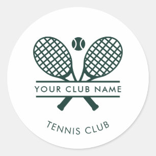 Ihr Rasen-Tennisclub-Name Sportveranstaltungen Jed Runder Aufkleber