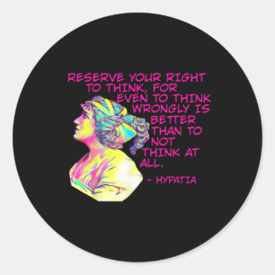 - Ihr Recht zu denken Runder Aufkleber