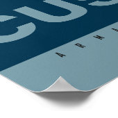 IHR Red White Blue Pop CUSTOMIES Art Chicken Poste Poster (Ecke)