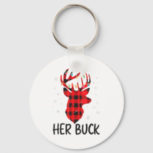 Ihr Rehbock-Wildjagd-Weihnachten-Ehemann-Geschenk Schlüsselanhänger