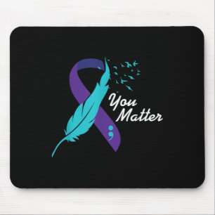 Ihr Ribbon Suicide Awareness Mental Health Mousepad
