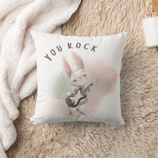 Ihr Rock Bunny Throw Kissen (Decke)