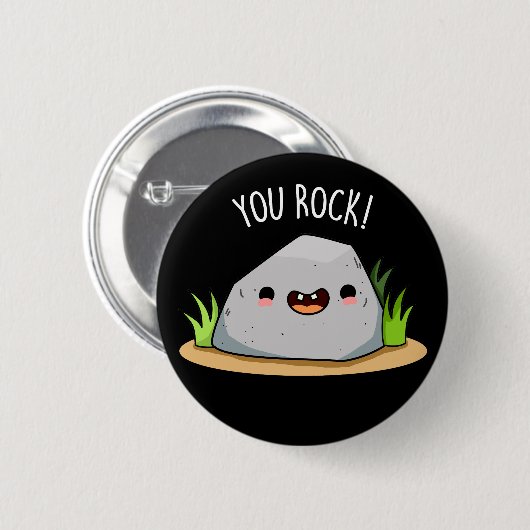 Ihr Rock Funny Geology Pub Dark BG Button (Vorne & Hinten)