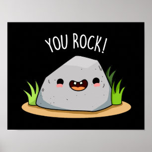 Ihr Rock Funny Geology Pub Dark BG Poster