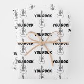 Ihr Rock Gitarre Wrapping Paper Sheets Geschenkpapier Set (Beispiel)