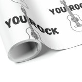 Ihr Rock Guitar Wrapping Paper Geschenkpapier (Rolleneckpunkt)