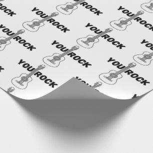 Ihr Rock Guitar Wrapping Paper Geschenkpapier