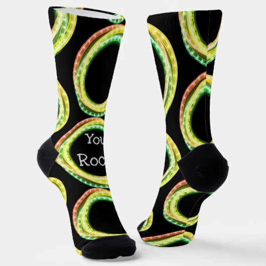 Ihr Rock Lighted Hula Hoops Socken (Gewinkelt)