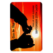 Ihr romantisches Foto benutzerdefiniert Speichern  Magnet (Vertikal)