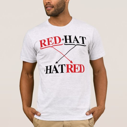 Ihr ROTER HAT = HATROT T-Shirt (Vorderseite)