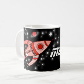 Ihr rotes Schwarzes des Namens (Raumes des Kaffeetasse (Vorderseite Links)
