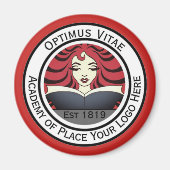 Ihr Round Business Logo hier. Förderung Magnet (Vorne)