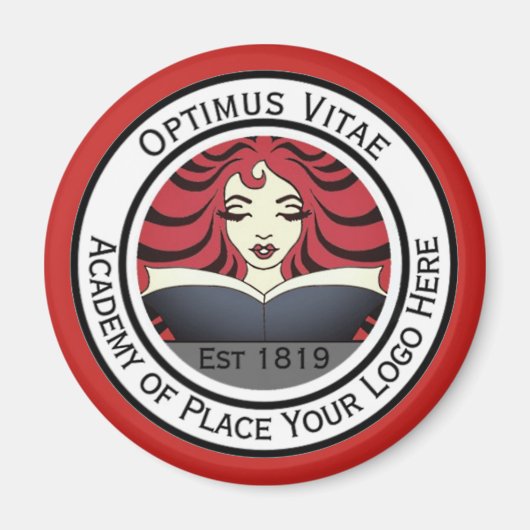 Ihr Round Business Logo hier. Förderung Magnet (Vorne)