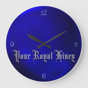 Ihr Royal Hiney - Royal Blue Wall Clock Große Wanduhr