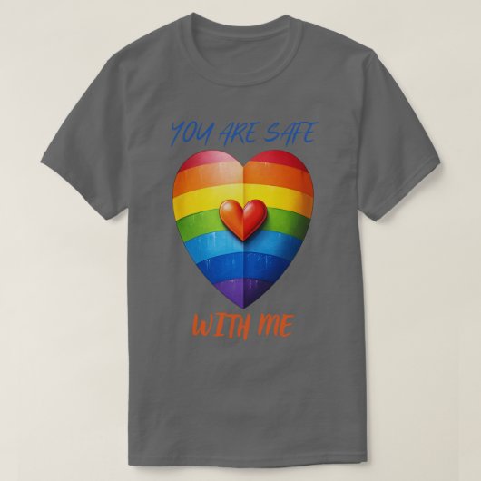 Ihr Safe mit mir schützt Trans Kinder T-Shirt (Design vorne)