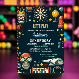 Ihr Schachkönig und Königin Spiel Nacht 13. Geburt Einladung