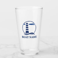 Ihr Schiff oder Name Classic Lighthouse Navy Blue