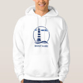 Ihr Schiff oder Name im Leuchtturm der Marine Hoodie (Vorderseite)