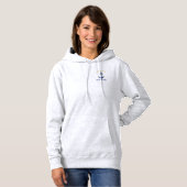 Ihr Schiff oder Name Klassische Ankerschiff-Marine Hoodie (Vorne ganz)