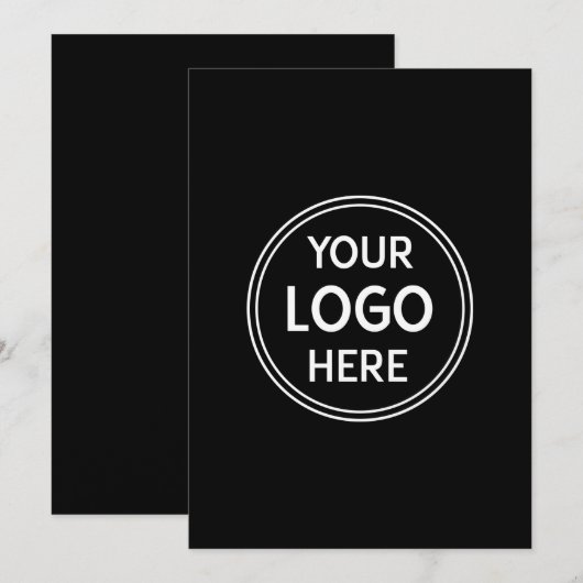 Ihr schlankes Logo für ein Unternehmen Save The Date (Vorne/Hinten)