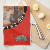 Ihr schneit Weihnachten - Aussie Outdoor Teetuch Geschirrtuch (Viertel Falte)