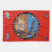 Ihr schneit Weihnachten - Aussie Outdoor Teetuch Geschirrtuch (Horizontal)