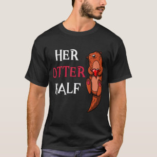 Ihr schöner, halb Niedlicher Valentinstag Männer T-Shirt