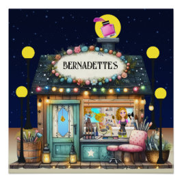 Ihr Schönheitssalon überarbeitet. Wellness-Center- Poster