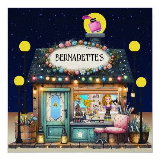 Ihr Schönheitssalon überarbeitet. Wellness-Center- Poster (Vorderseite)