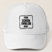 Ihr Schullogo hier | Campus Baseball Team Cap Truckerkappe (Vorderseite)