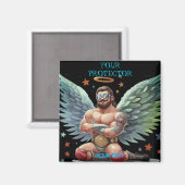 Ihr Schütze Angel Show Wrestler Magnet (Vorderseite/Rückseite)