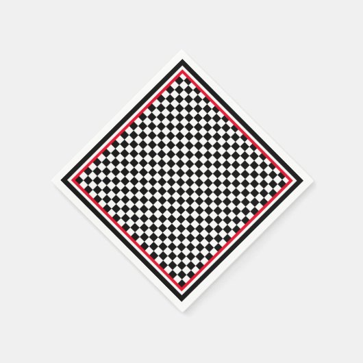 Ihr Schwarz/Weiß-Karton für Text/Farbe Serviette (Ecke)