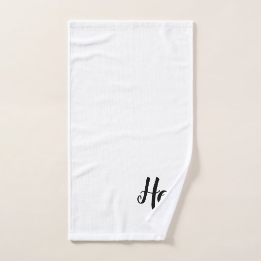 Ihr Script Monogram Badetuch Set (Handtuch)
