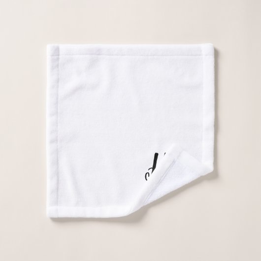 Ihr Script Monogram Badetuch Set (Waschlappen)