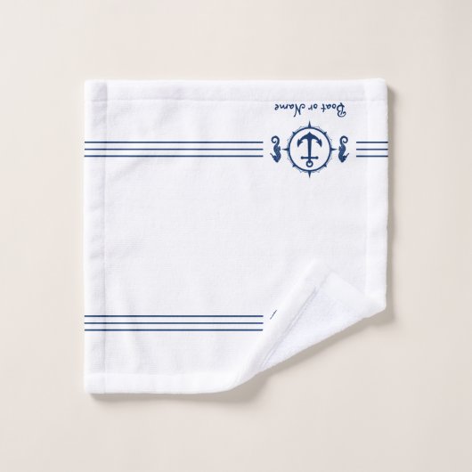 Ihr Seepferd Name Ankerbad Handtuch Set sh0b (Waschlappen)