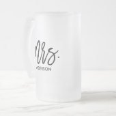 Ihr sehr eigenes Personalisiertes Mattiertes Glas Mattglas Bierglas (Vorderseite Links)