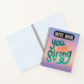 Ihr seid ein starkes "Motivierend Zitat" Notizblock (Innenseite)