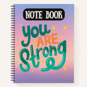 Ihr seid ein starkes "Motivierend Zitat" Notizblock