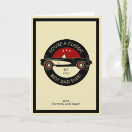 Ihr seid eine klassische, beste Vater-Tageskarte f Karte