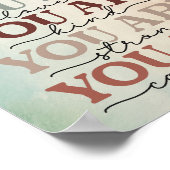 Ihr seid genug Art Poster Print (Ecke)