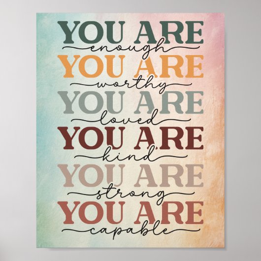 Ihr seid genug Art Poster Print (Vorne)