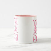 Ihr seid so brutal antivalentinisch zweifarbige tasse (Mittel)