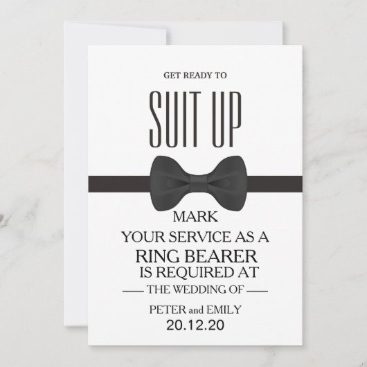 Ihr Service als RING BEARY Einladung (Vorderseite)