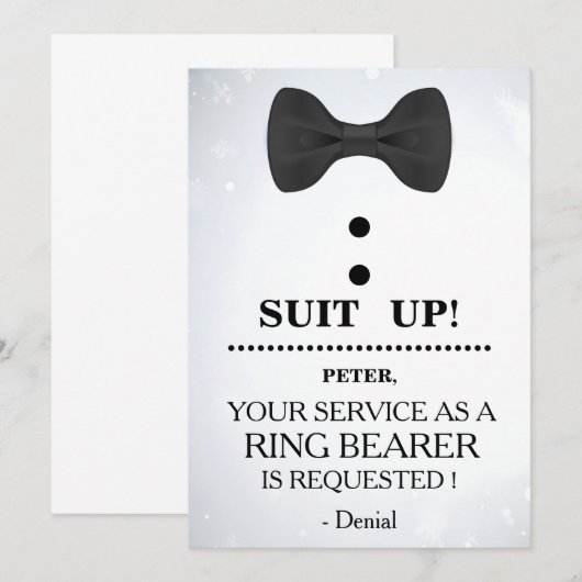 Ihr Service als Rufnummerneranforderung Einladung (Vorne/Hinten)