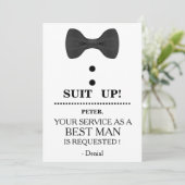 Ihr Service als Trauzeuge-Anfrage Einladung (Stehend Vorderseite)