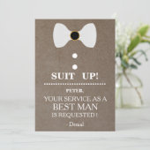 Ihr Service als Trauzeuge-Anfrage Einladung (Stehend Vorderseite)